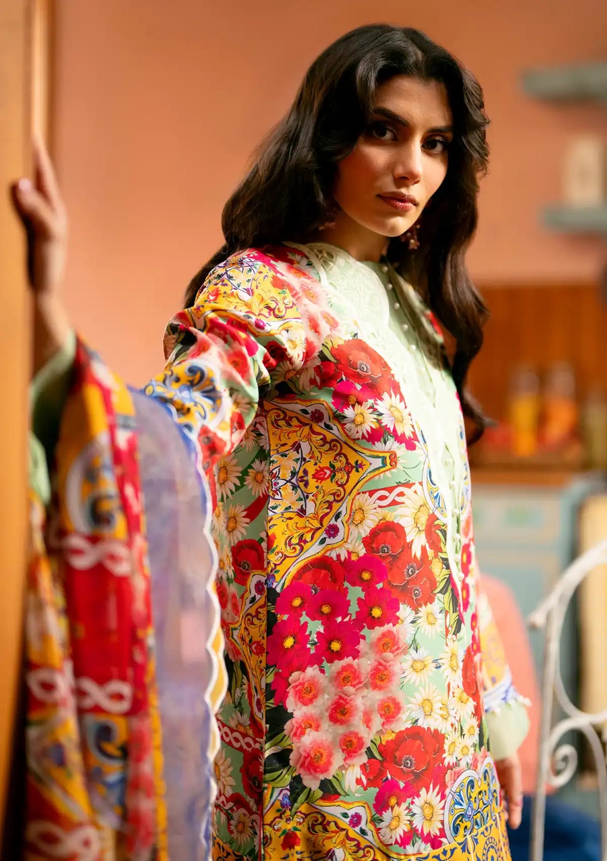 Maryum N Maria Luxury Lawn'24 MS-573 Ana - Mohsin Saeed Fabrics