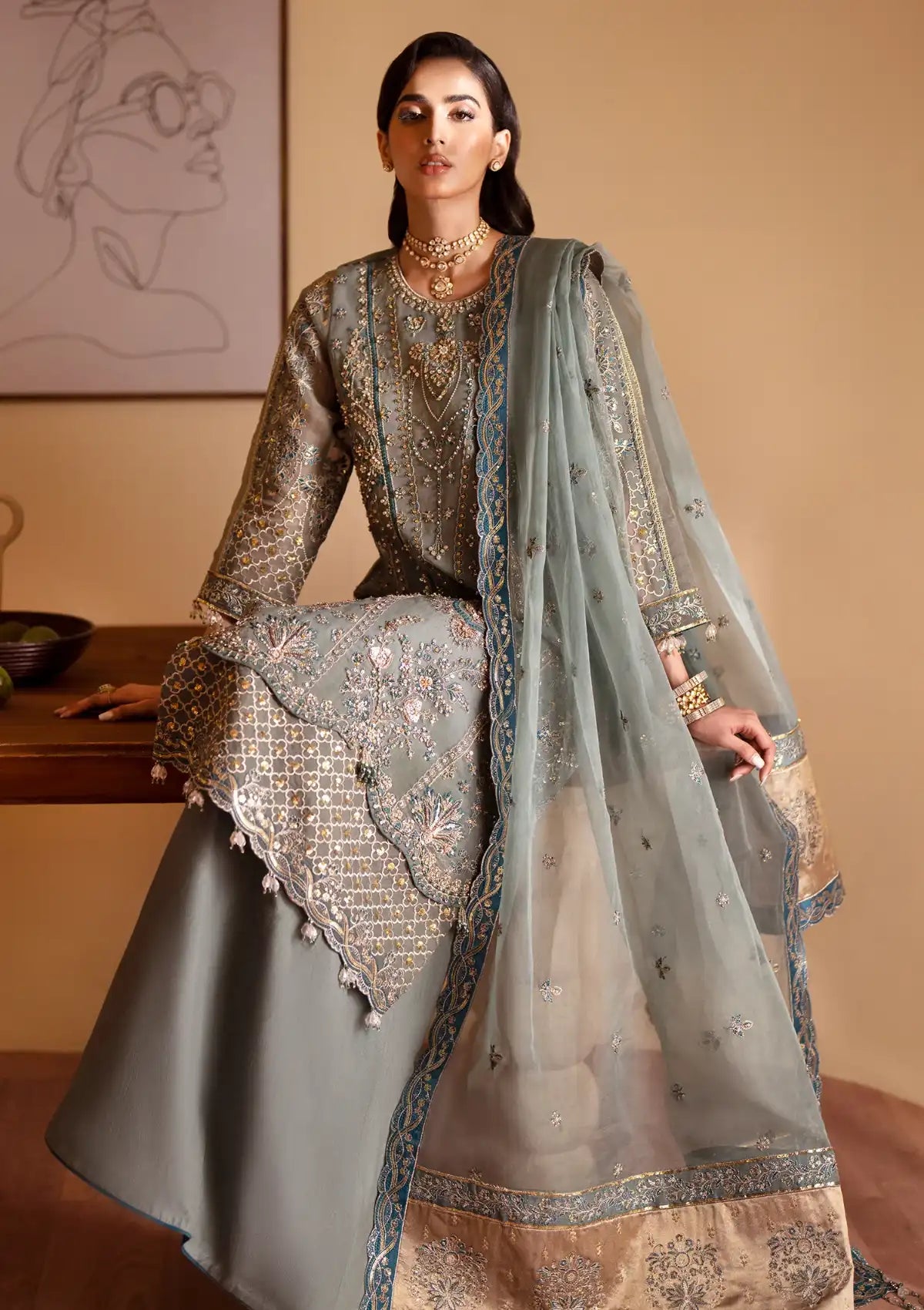 Emaan Adeel Romainsiyyah Luxury Formal'24 ROHEEN