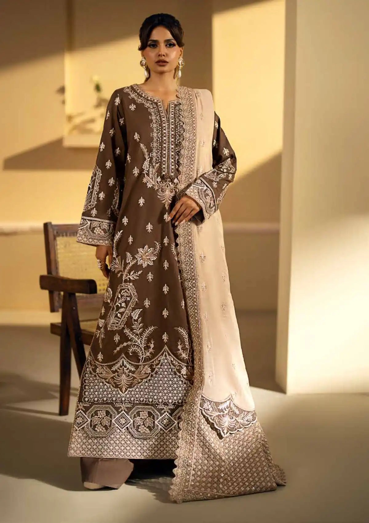 Maryum N Maria Eid Luxury Lawn'24 MS-627 - Mohsin Saeed Fabrics