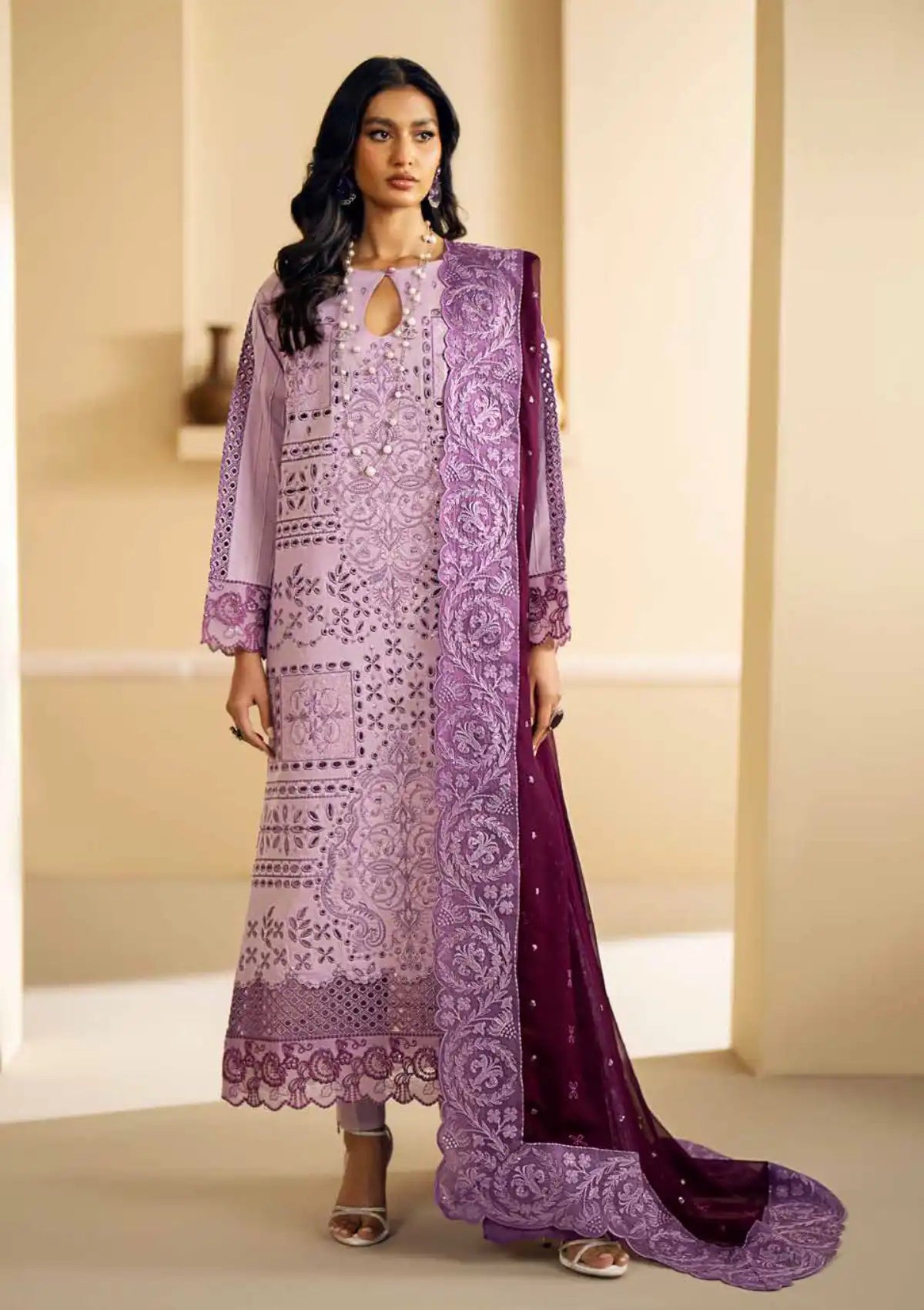 Maryum N Maria Eid Luxury Lawn'24 MS-633 - Mohsin Saeed Fabrics