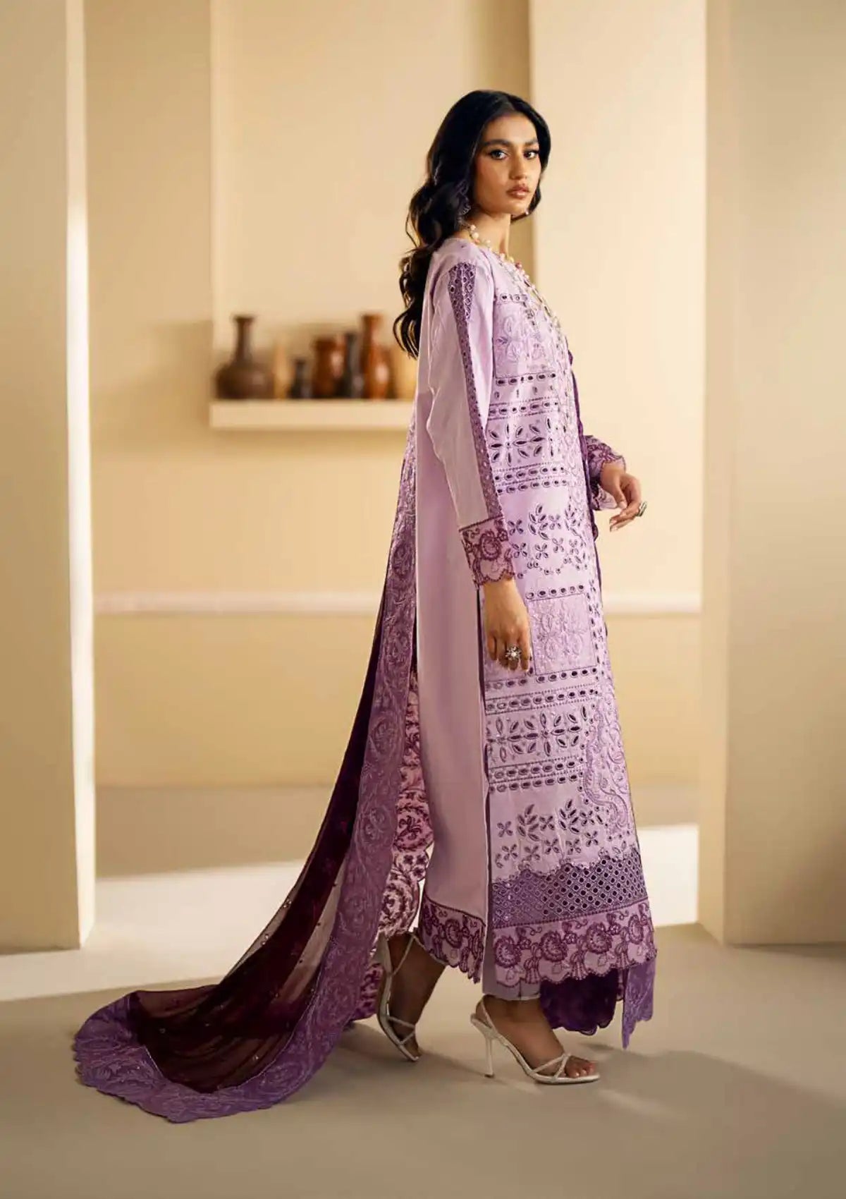 Maryum N Maria Eid Luxury Lawn'24 MS-633 - Mohsin Saeed Fabrics