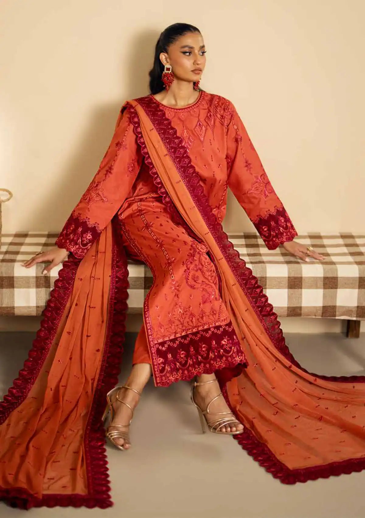 Maryum N Maria Eid Luxury Lawn'24 MS-628 - Mohsin Saeed Fabrics