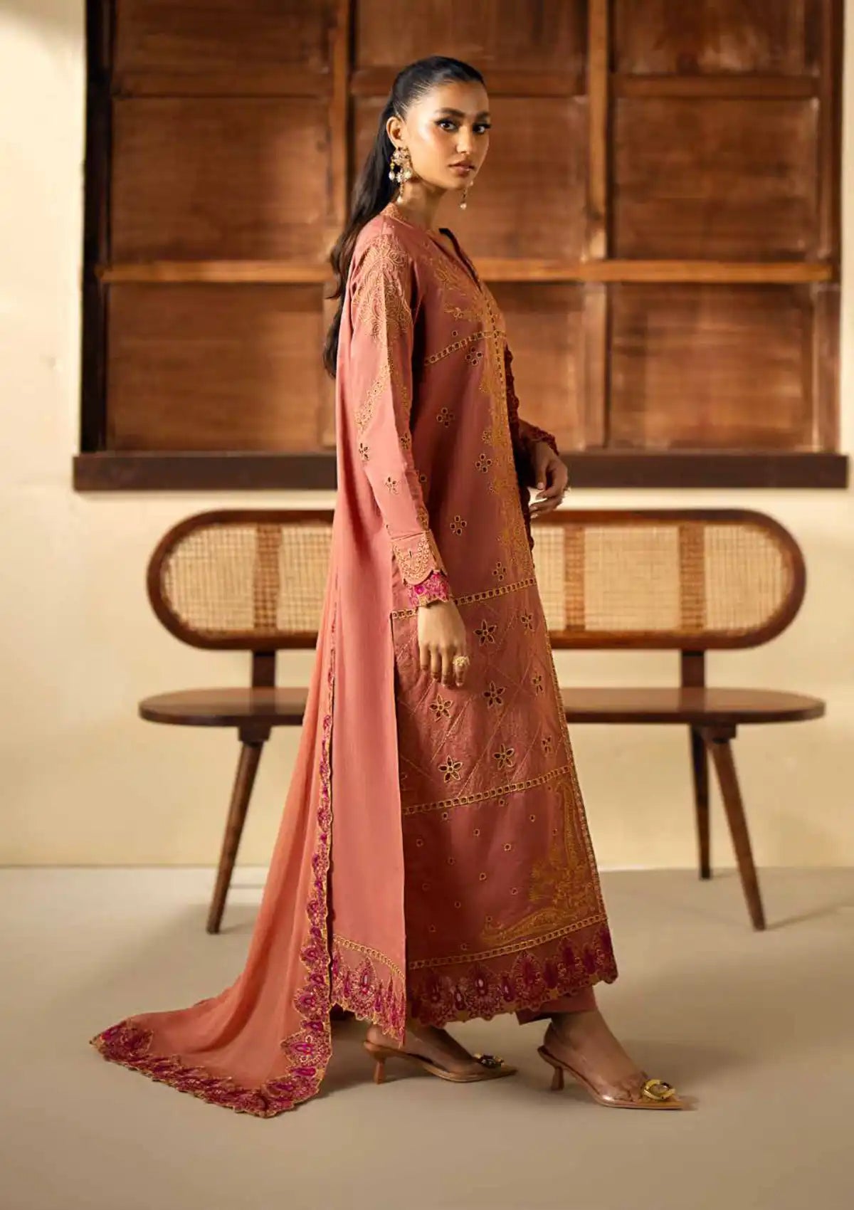 Maryum N Maria Eid Luxury Lawn'24 MS-637 - Mohsin Saeed Fabrics