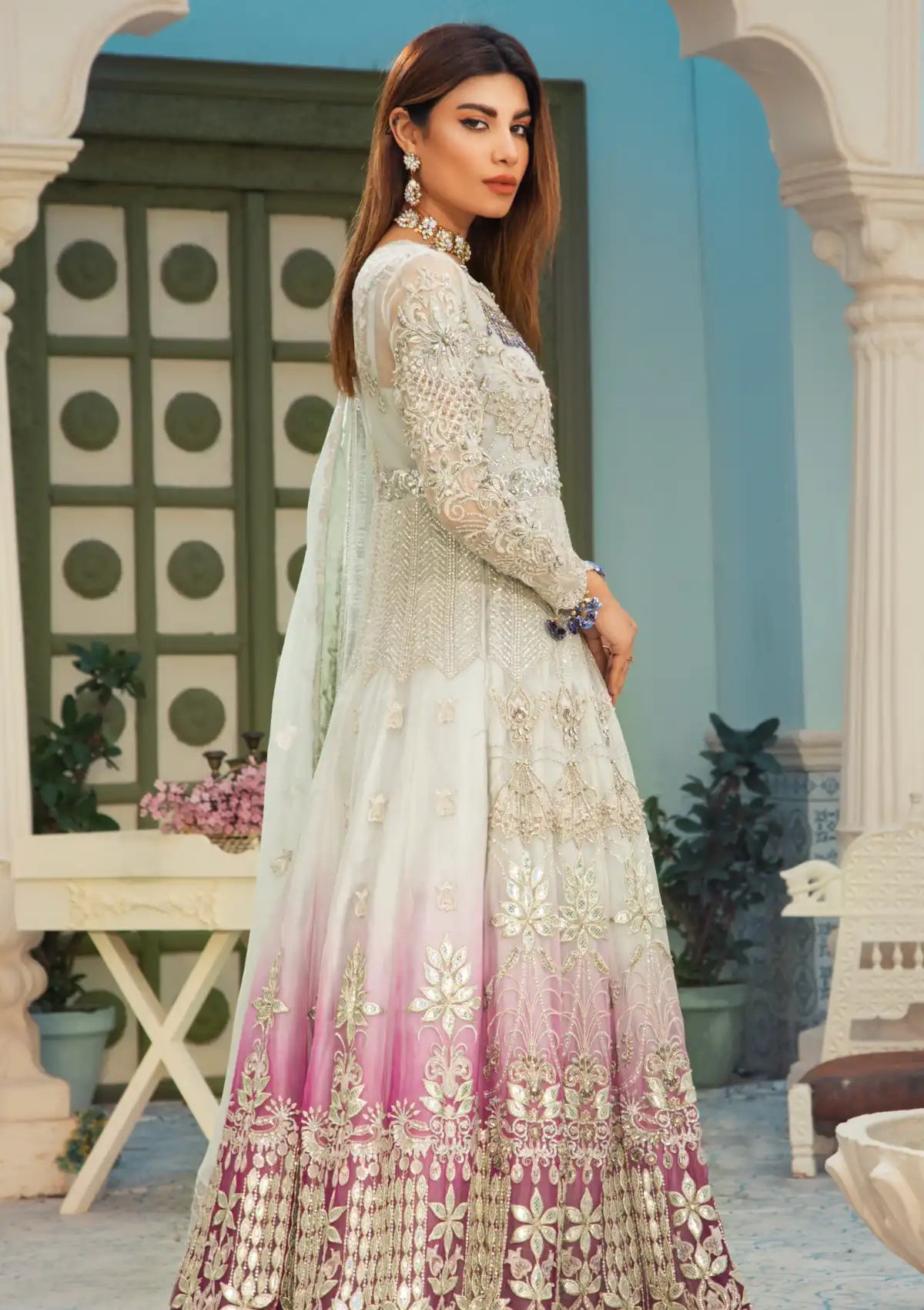Areesha Luxury Festive'23 Vol-17 D-01 MAGENTA HAZE