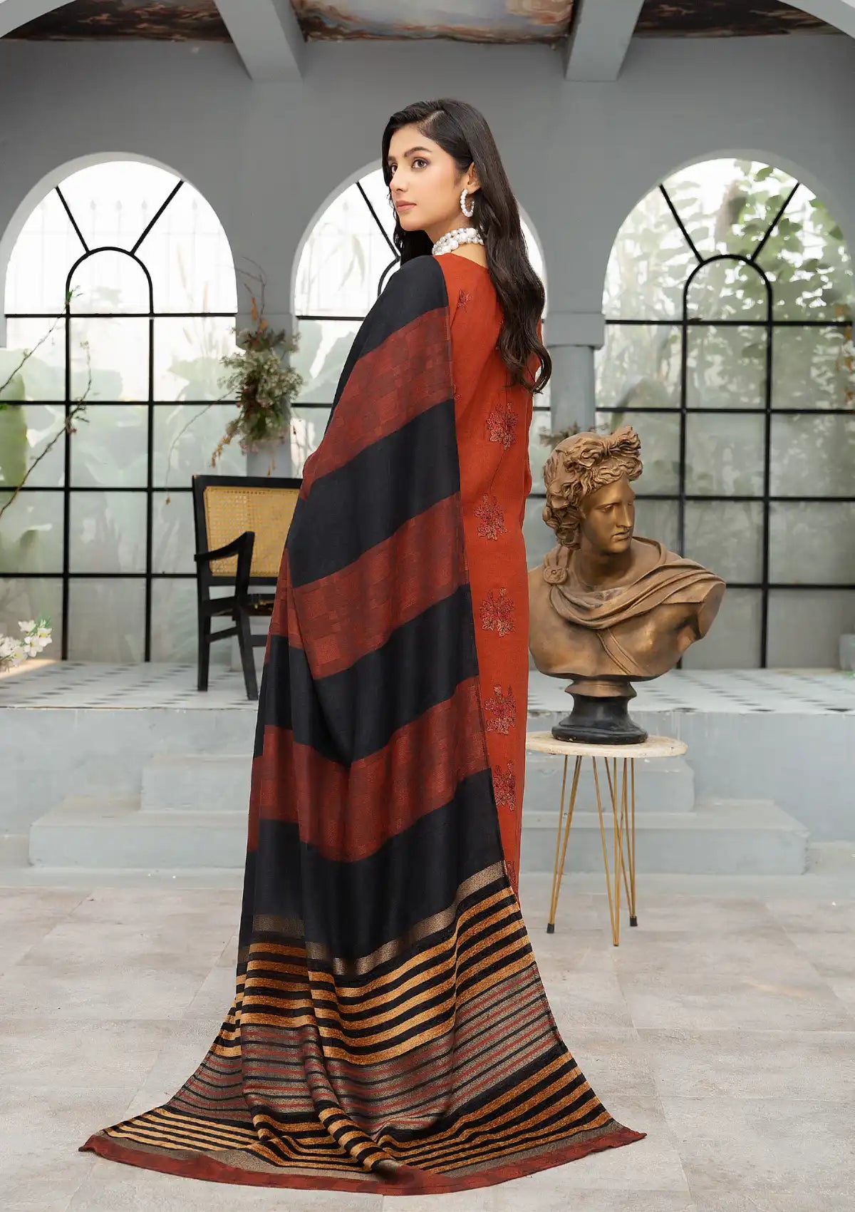 Khoobsurat Maharma Emb Peach Leather'24 D-05