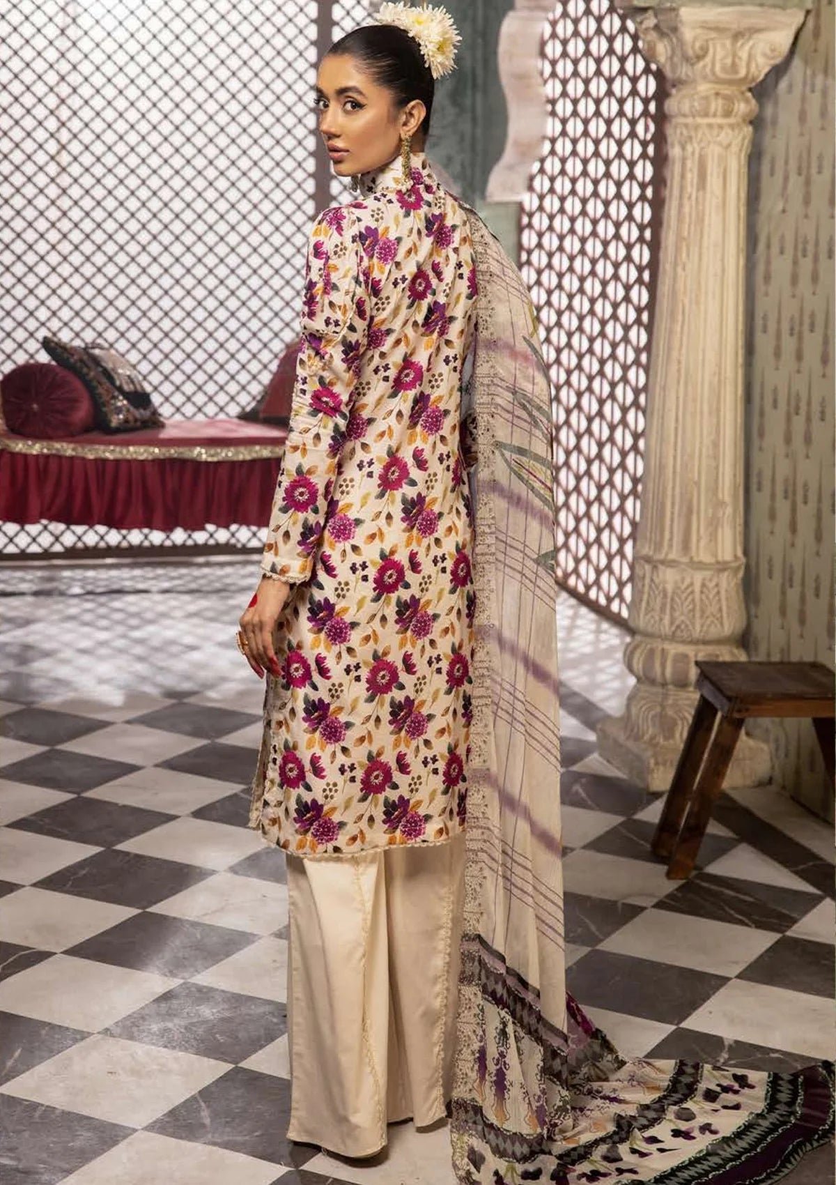 Mahoor By Khoobsurat Lawn'24 M-411 - Mohsin Saeed Fabrics