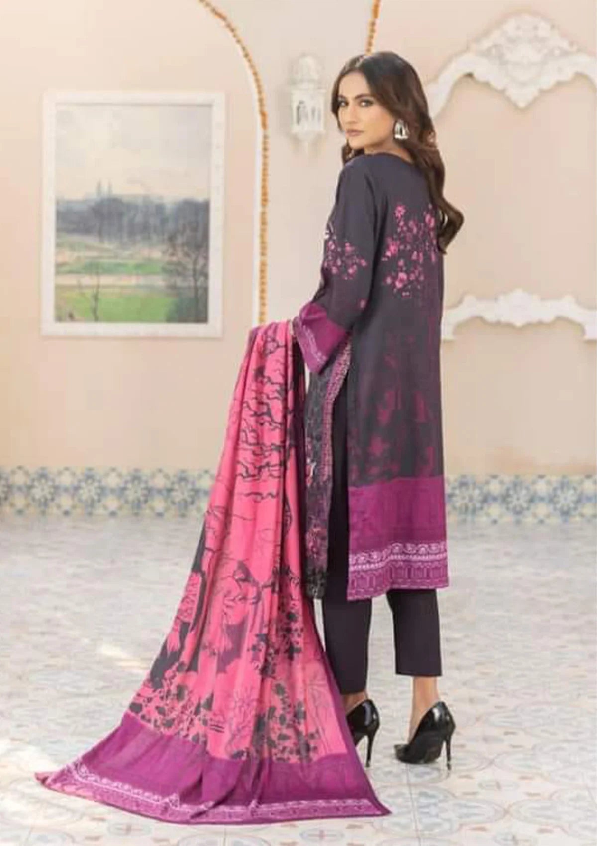 Manizay Afreen Emb Slub'23 M-01 - Mohsin Saeed Fabrics
