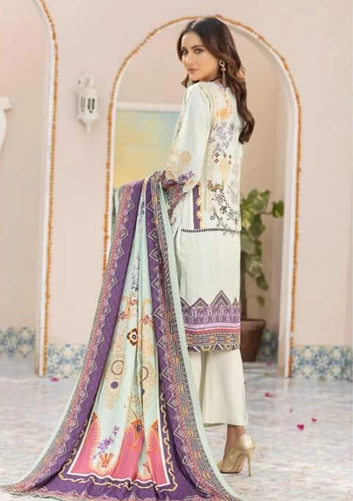 Manizay Afreen Emb Slub'23 M-02 - Mohsin Saeed Fabrics