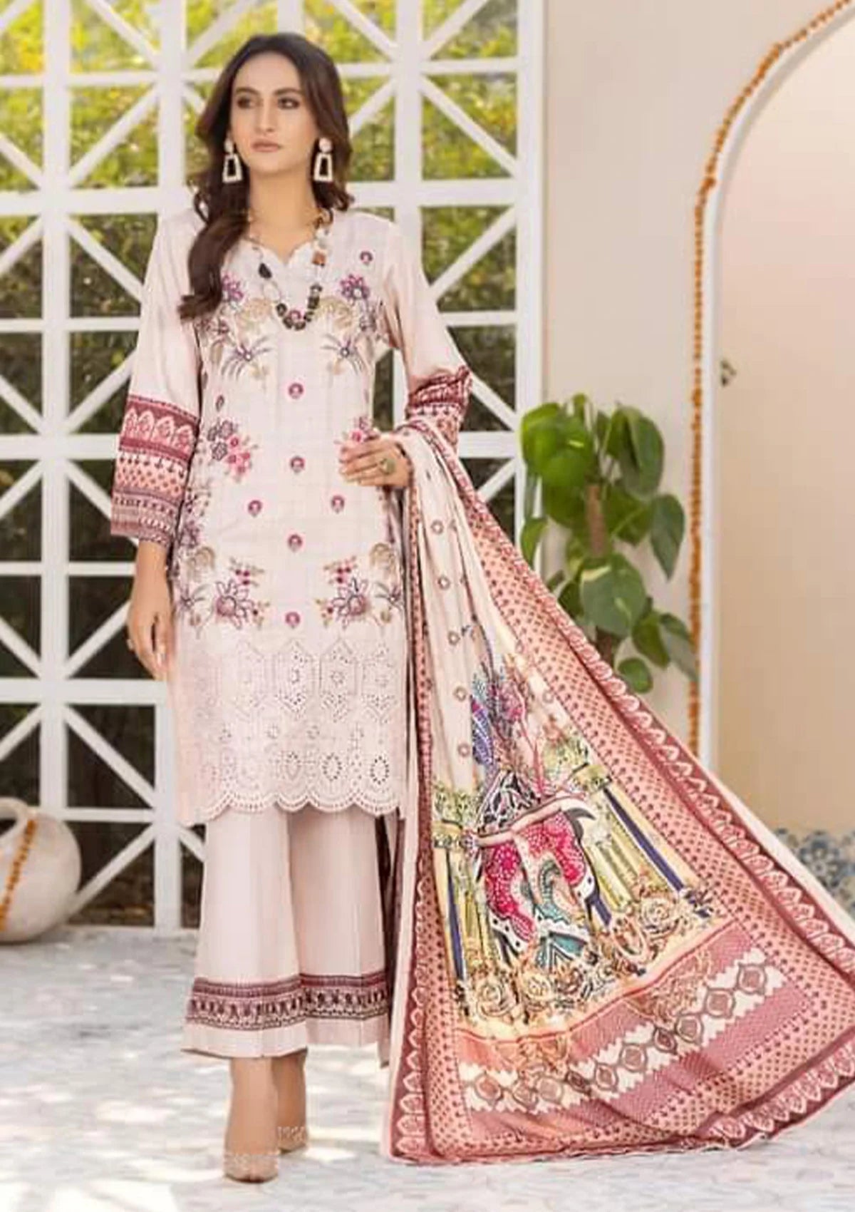 Manizay Afreen Emb Slub'23 M-04 - Mohsin Saeed Fabrics