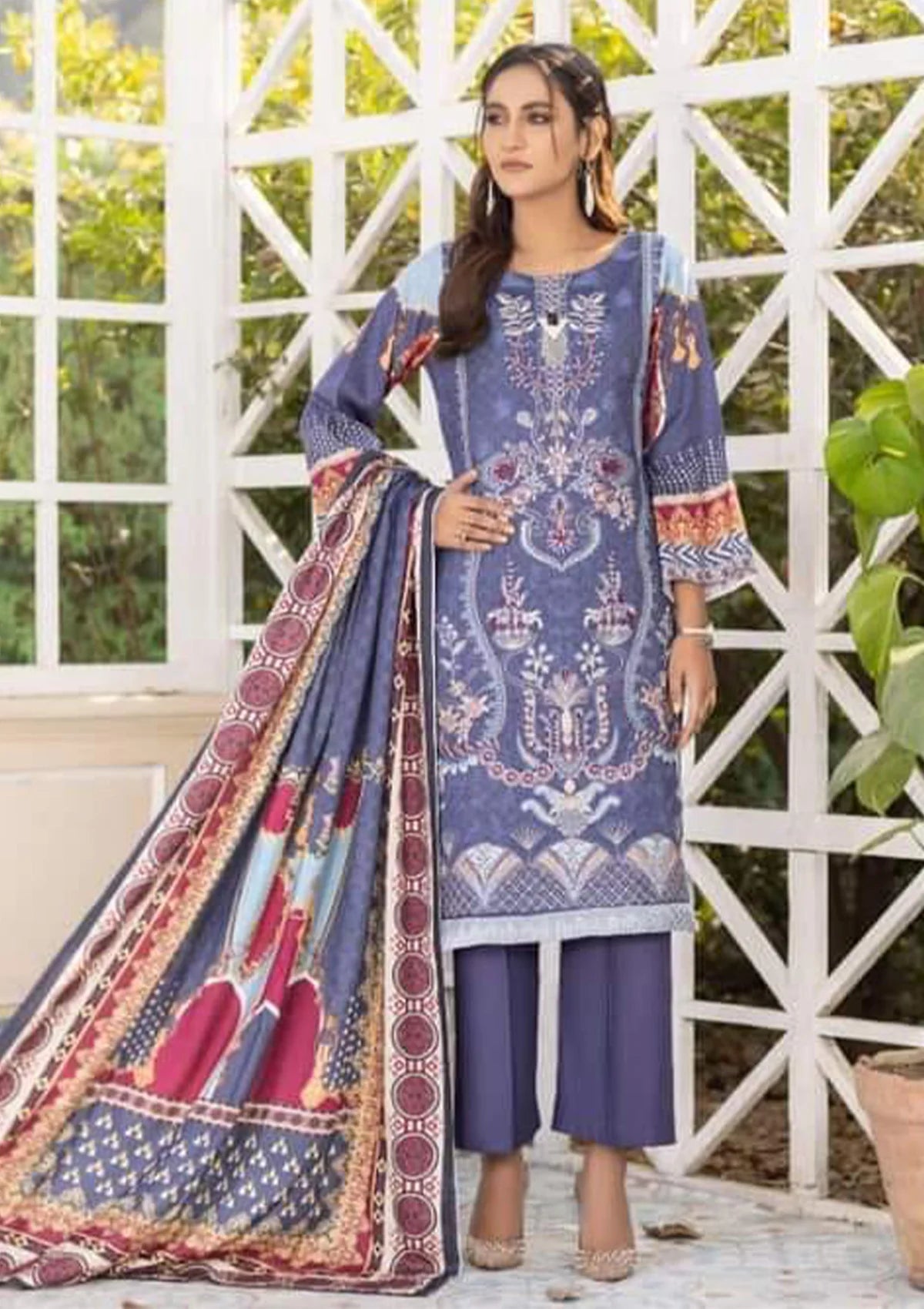 Manizay Afreen Emb Slub'23 M-09 - Mohsin Saeed Fabrics