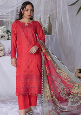 Manizay Nikhar Emb Lawn'24 D-01 - Mohsin Saeed Fabrics