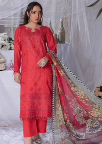 Manizay Nikhar Emb Lawn'24 D-01 - Mohsin Saeed Fabrics