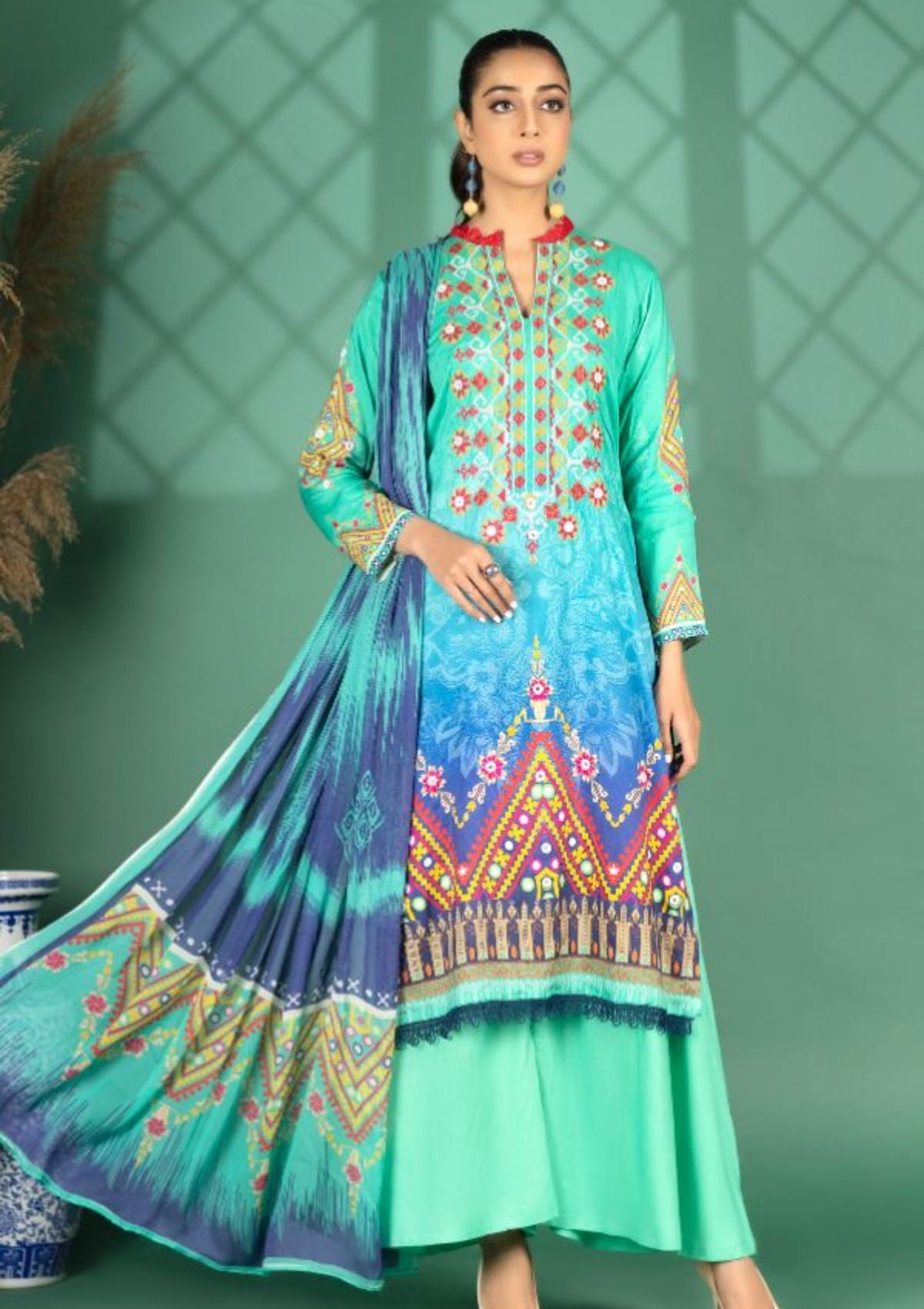 Zahay Naseeb By Manizay'23 D-09 - Mohsin Saeed Fabrics