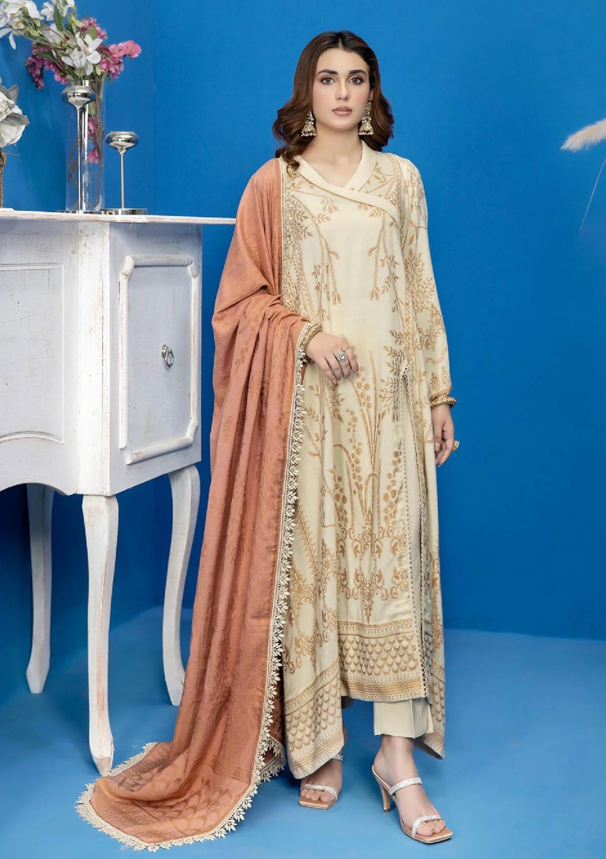 Mary Gold By Wania'22 Vol-01 WP-211 - Mohsin Saeed Fabrics