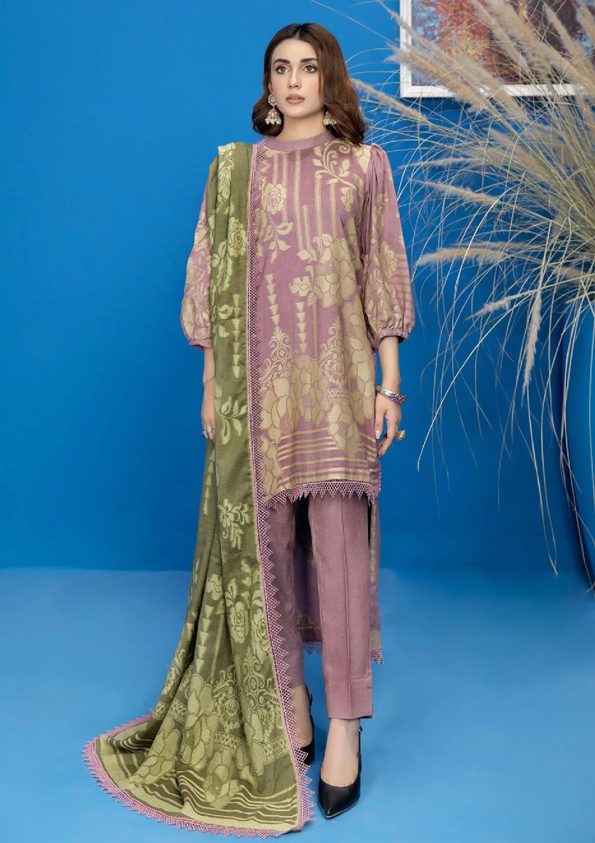 Mary Gold By Wania'22 Vol-01 WP-212 - Mohsin Saeed Fabrics