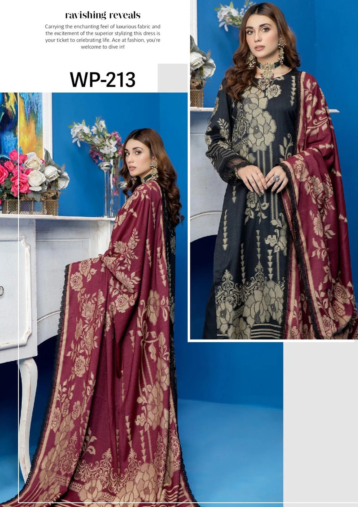 Mary Gold By Wania'22 Vol-01 WP-213 - Mohsin Saeed Fabrics