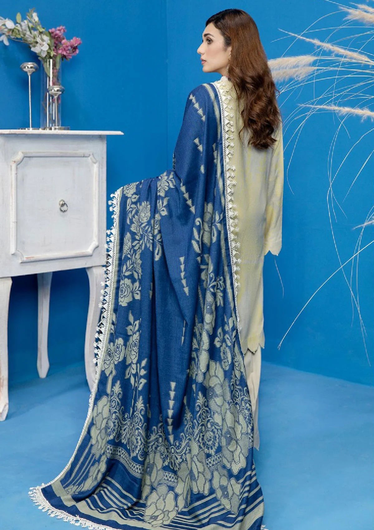 Mary Gold By Wania'22 Vol-01 WP-215 - Mohsin Saeed Fabrics