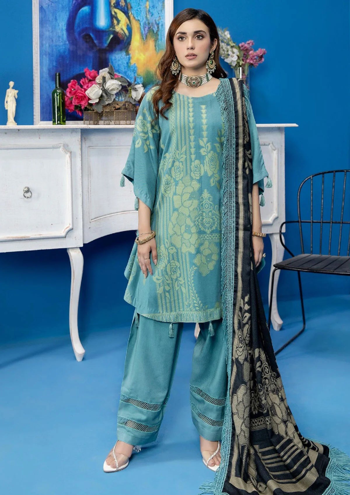 Mary Gold By Wania'22 Vol-01 WP-217 - Mohsin Saeed Fabrics