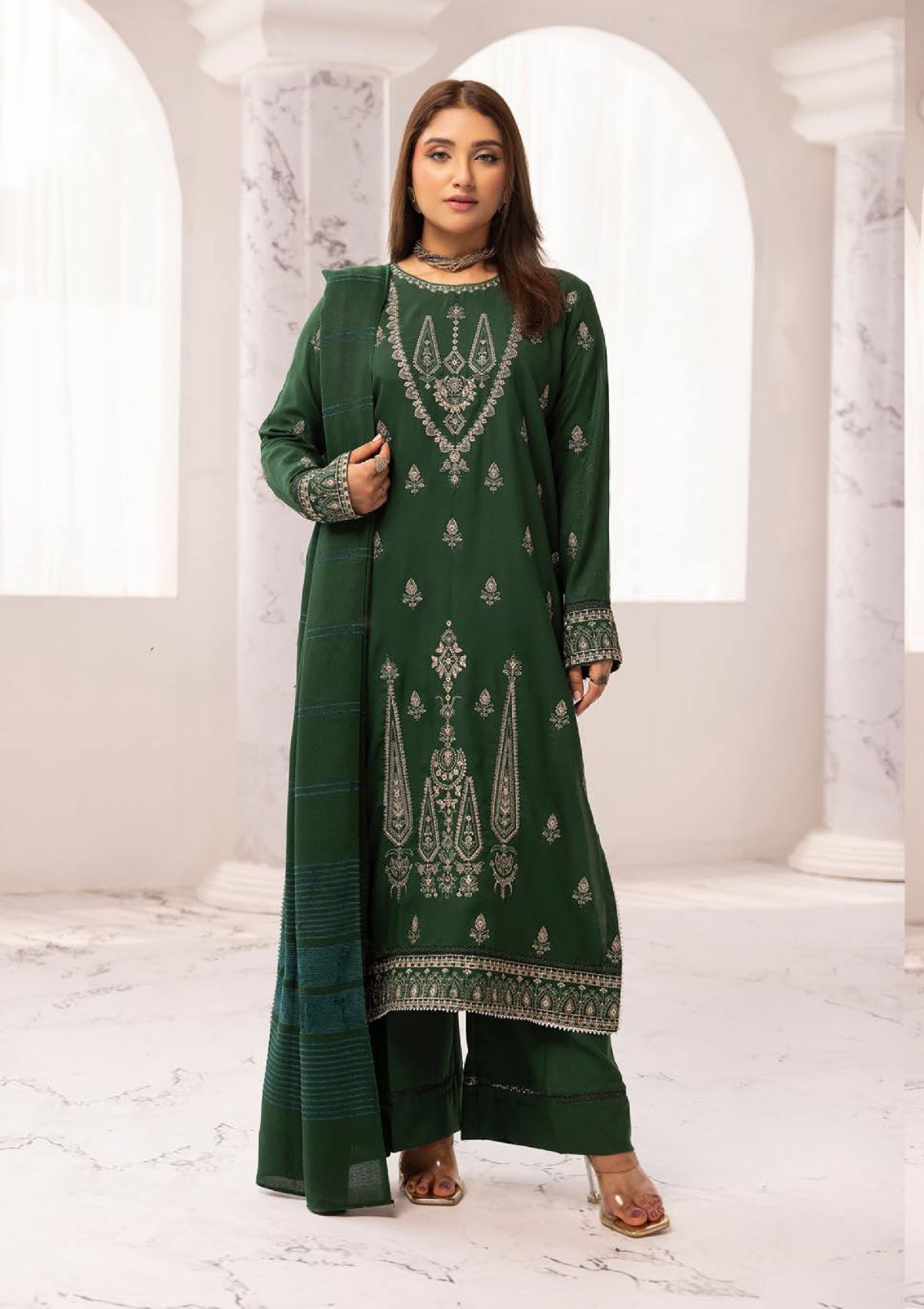 Mehak Emb Peach Leather'24 P-02