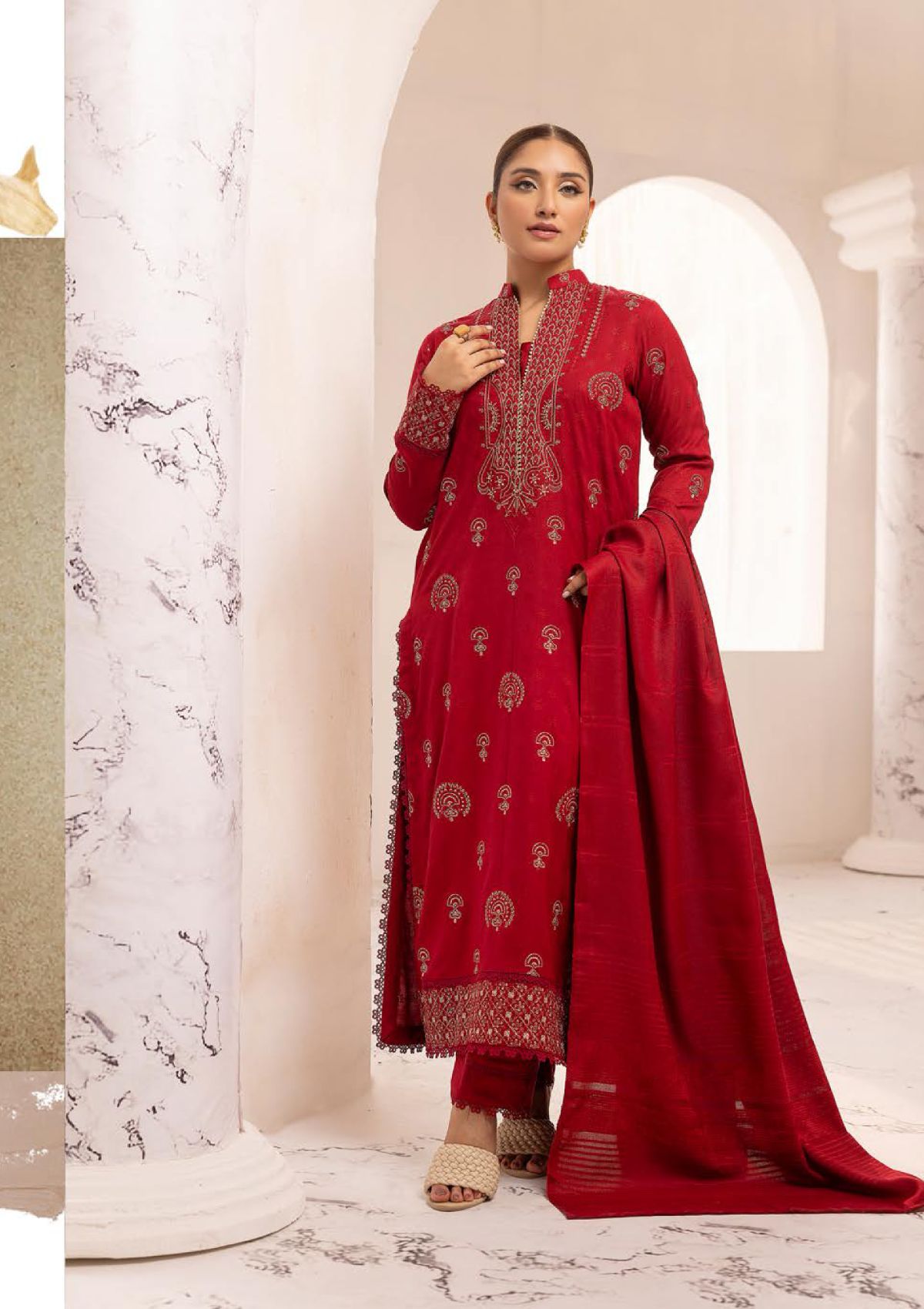 Mehak Emb Peach Leather'24 P-03