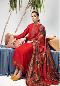 Khoobsurat Meharma Emb Peach Leather'23 M-40 - Mohsin Saeed Fabrics