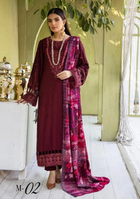 Meharma By Khoobsurat Emb Peach Leather'23 M-02 - Mohsin Saeed Fabrics