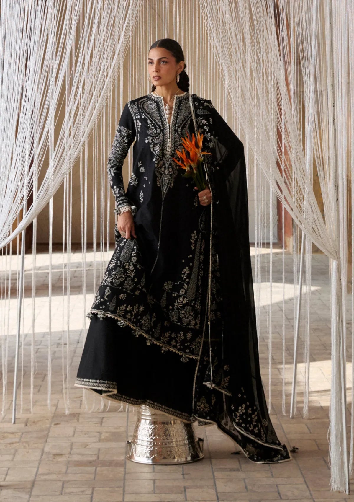 Hussain Rehar Zan Luxury Lawn'26 -Meshki