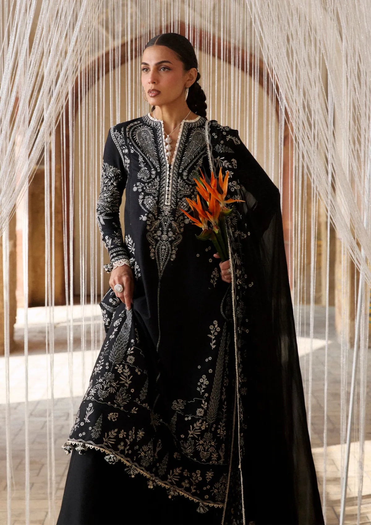 Hussain Rehar Zan Luxury Lawn'26 -Meshki