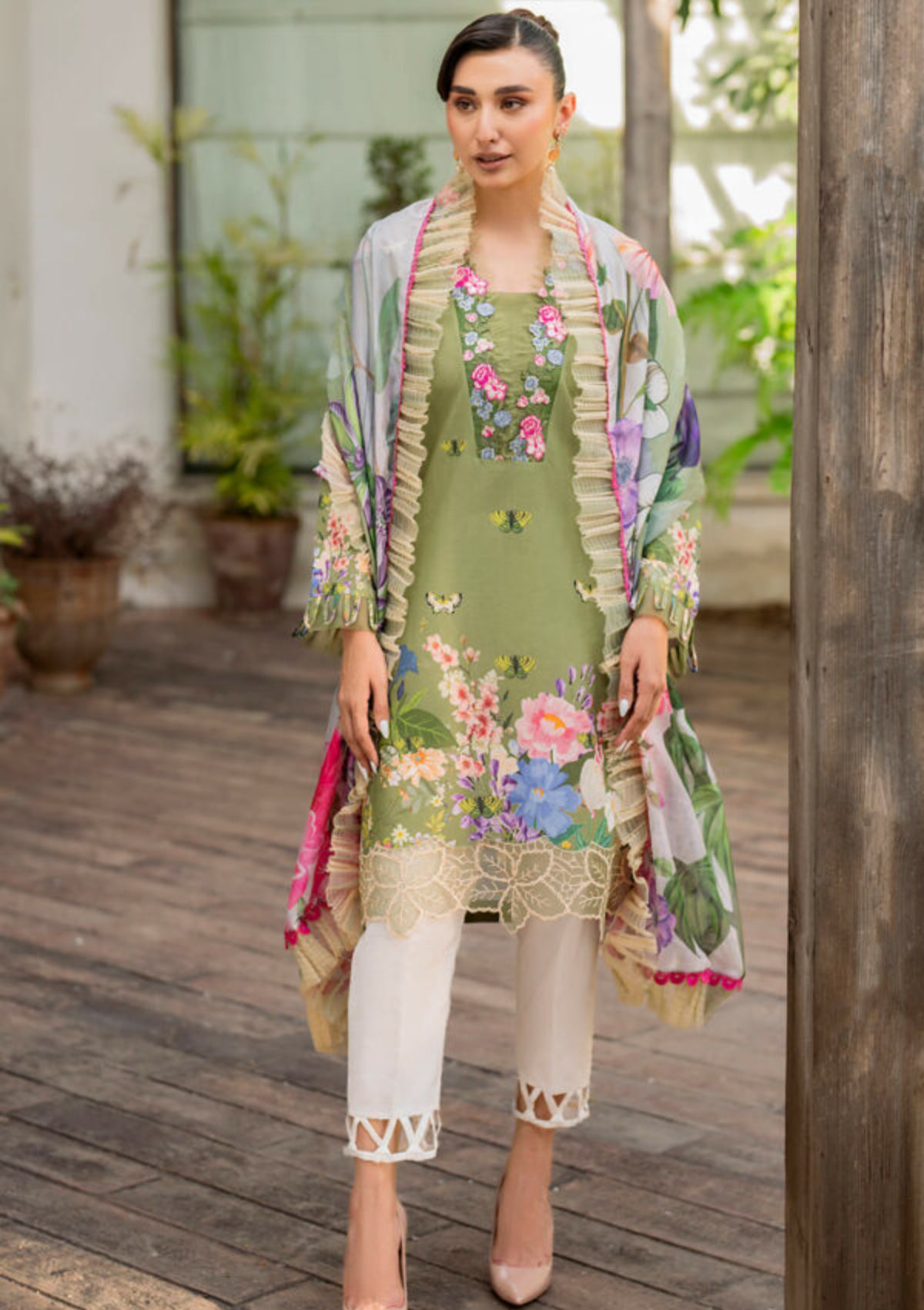 Asifa & Nabeel Meraki Summer Vol-2'24 MK-07 Meyna - Mohsin Saeed Fabrics