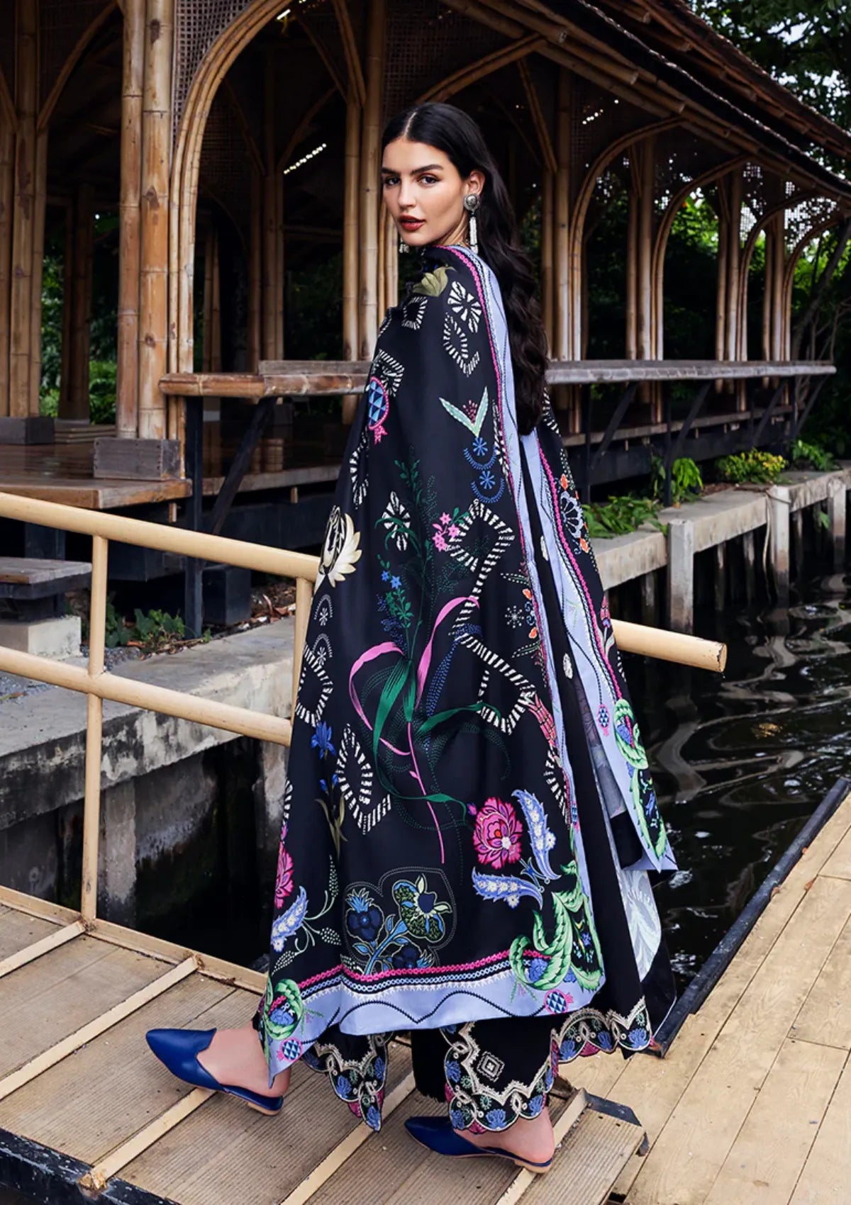 Mushq Hemline Symphony Karandi'25 D-02 Midnight Rune