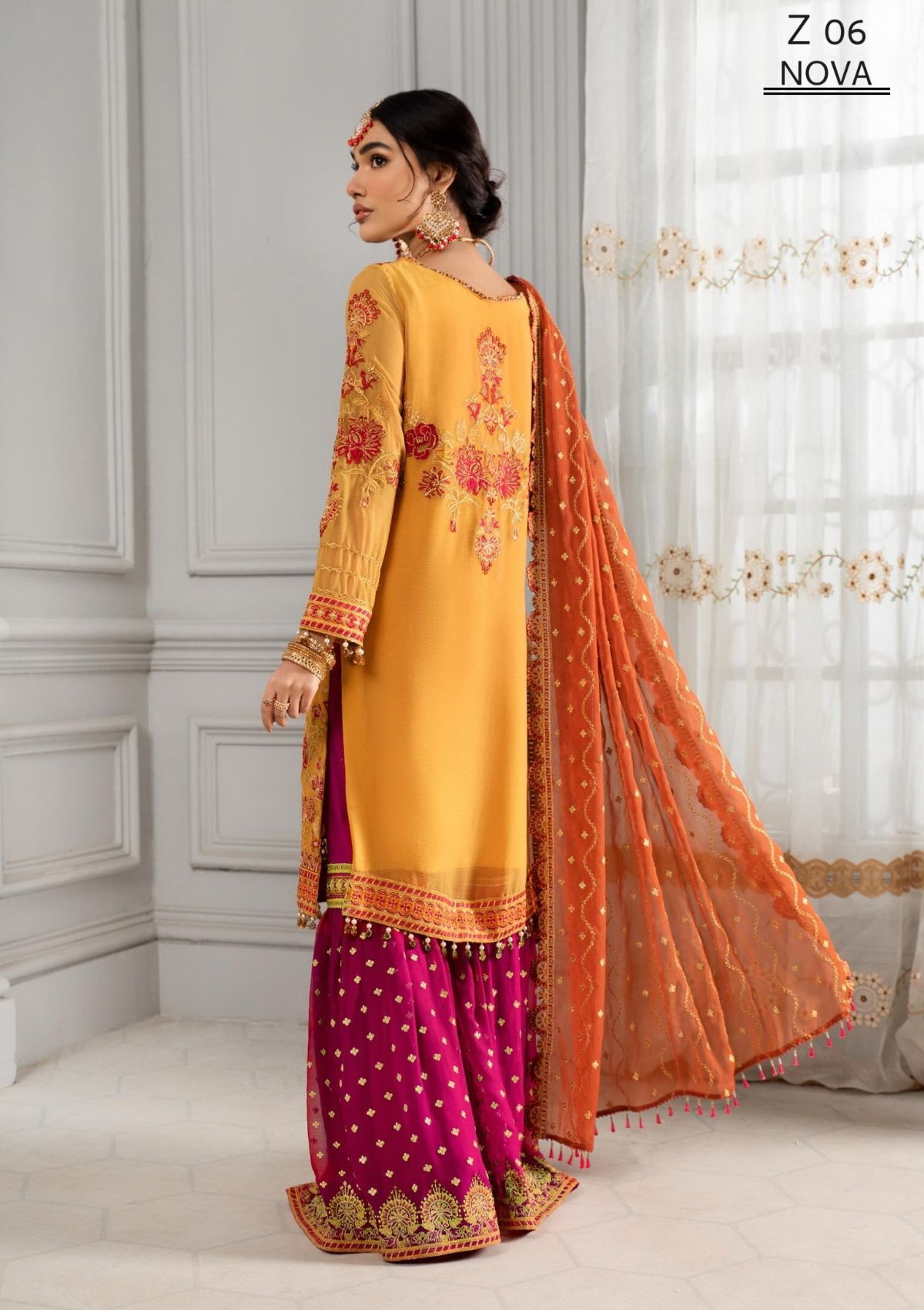 Zarif Misaal Luxury Chiffon Collection Z-06 NOVA - Mohsin Saeed Fabrics
