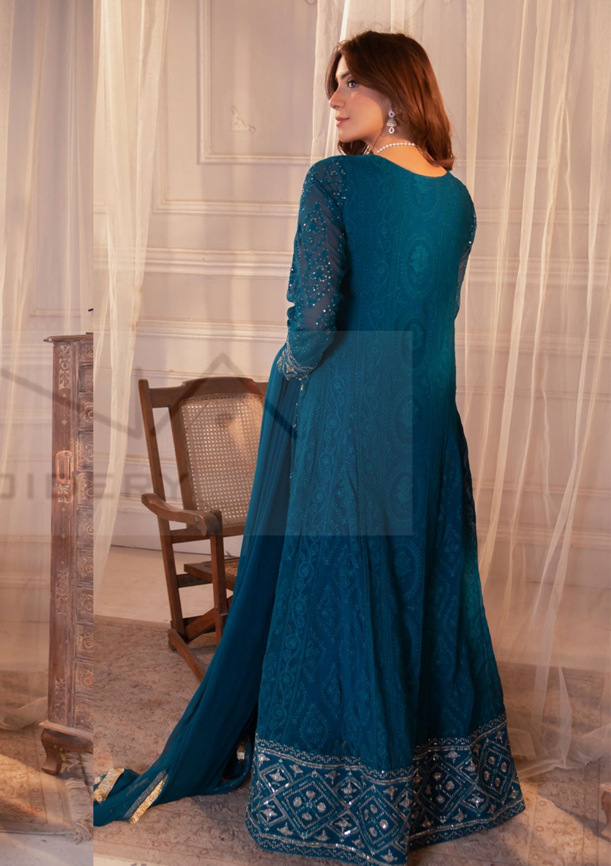 Mona Exclusive Pret'23 KURTI-098 Zinc Blue Mohsin Saeed Fabrics Mona Exclusive Pret'23 KURTI-098 Zinc Blue Mohsin Saeed Fabrics