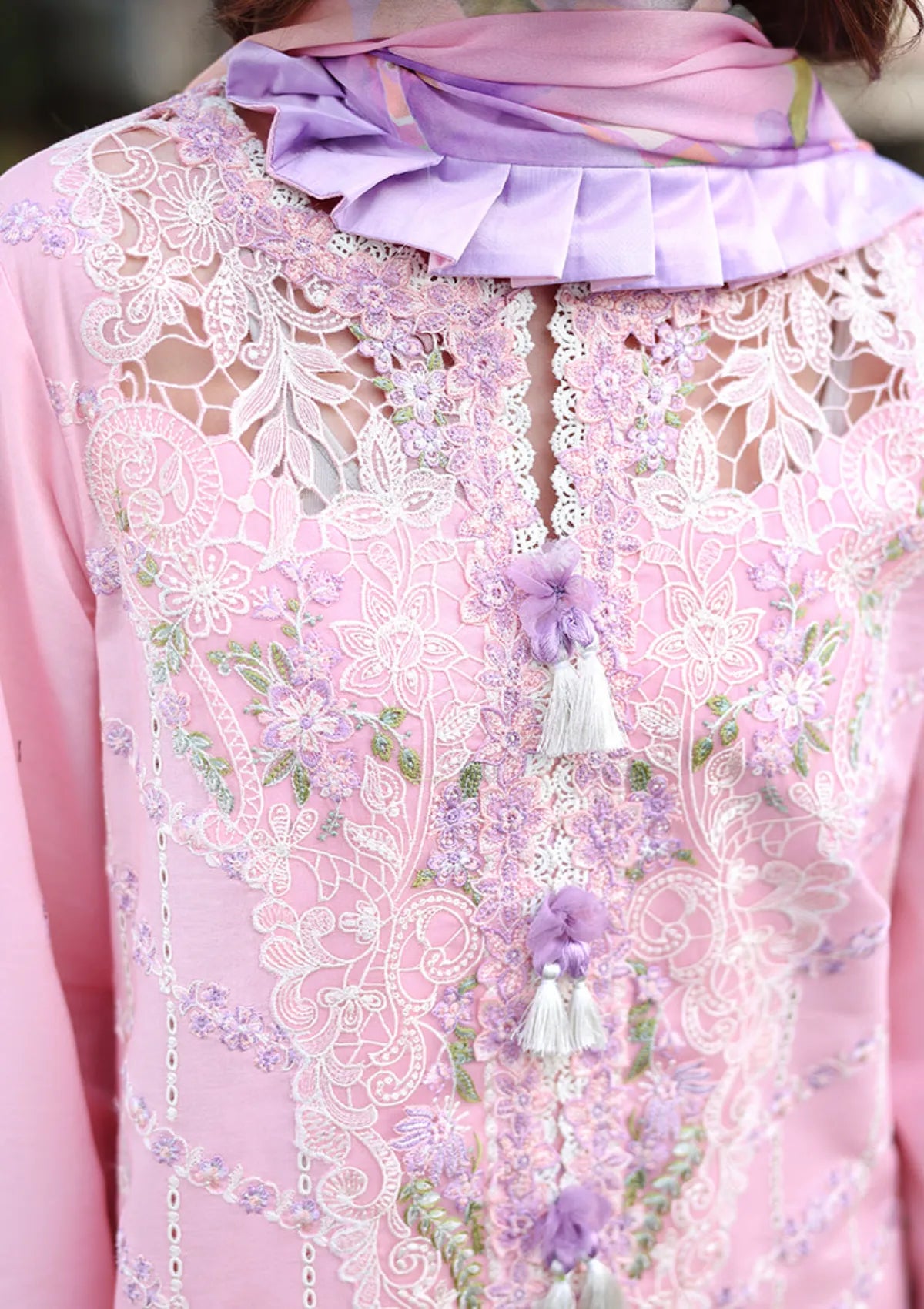 Hemline By Mushq Secret Garden Lawn'26 D-02 Moonpetal
