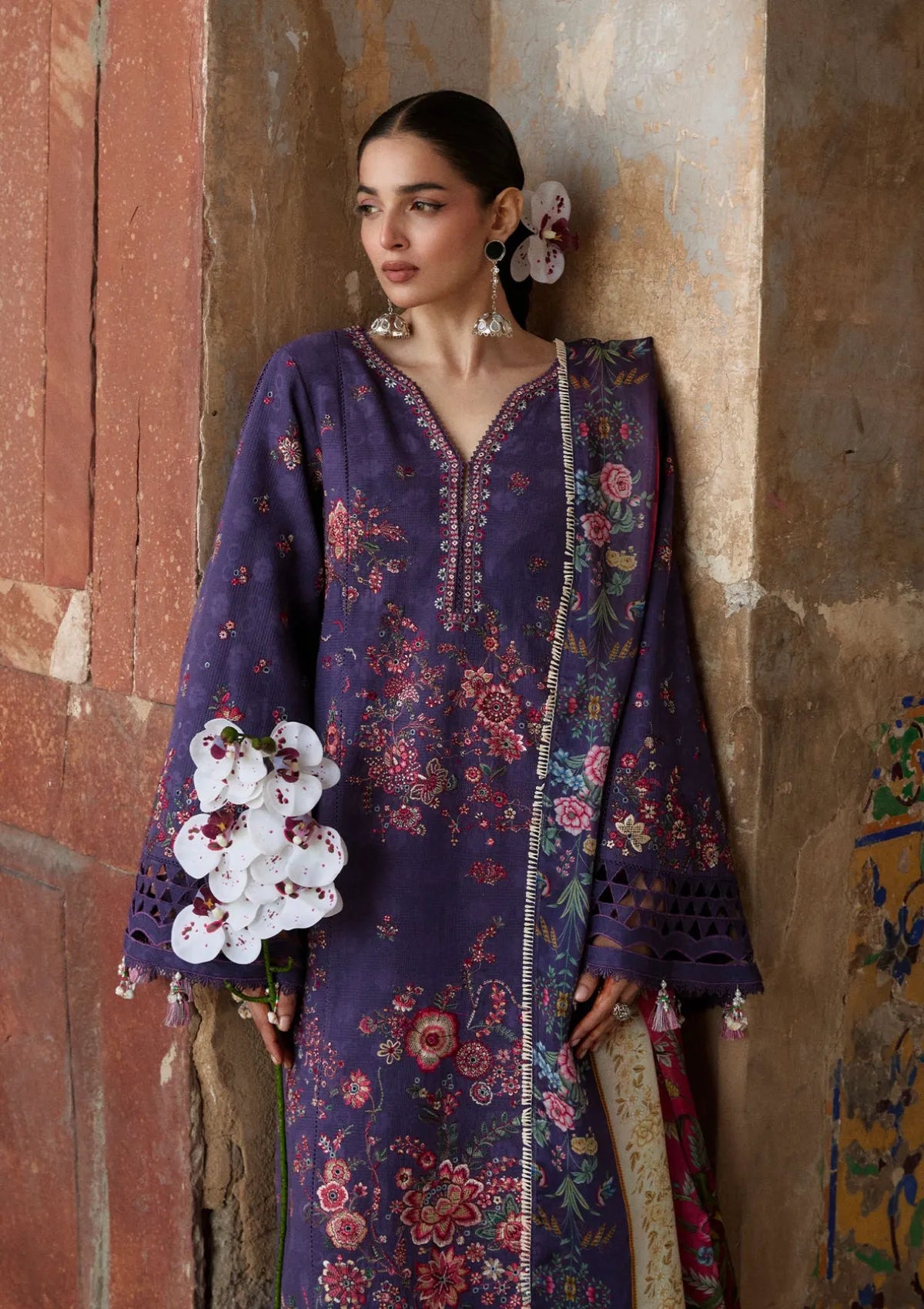 Hussain Rehar Zan Luxury Lawn'26 -Mor