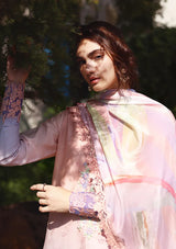 Mushq Solace Ombre Chikankari'26 D-01 Morning Veil
