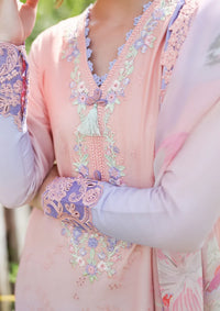 Mushq Solace Ombre Chikankari'26 D-01 Morning Veil
