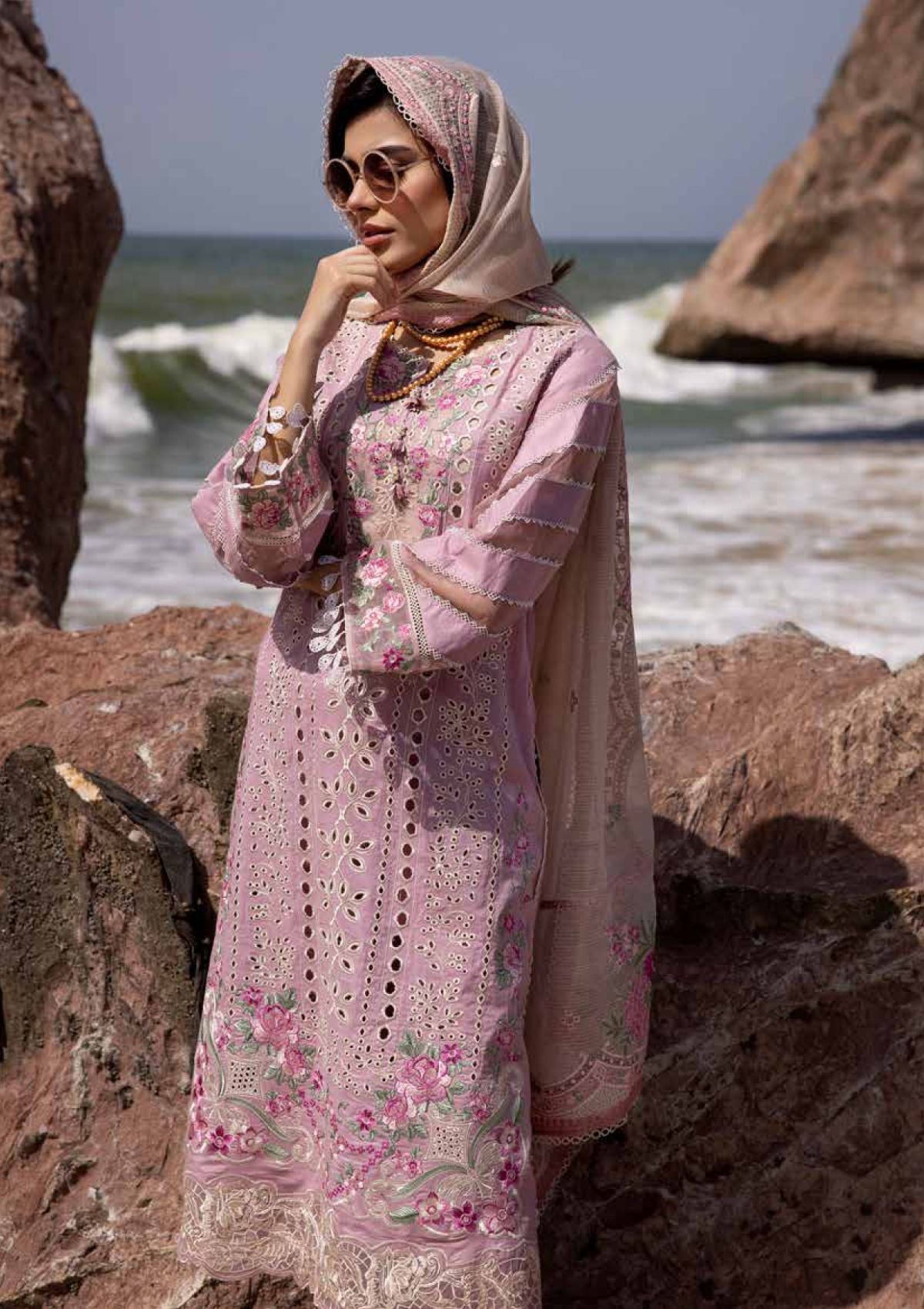 Muscari Luxury Lawn'24 MLEC-917 - Mohsin Saeed Fabrics