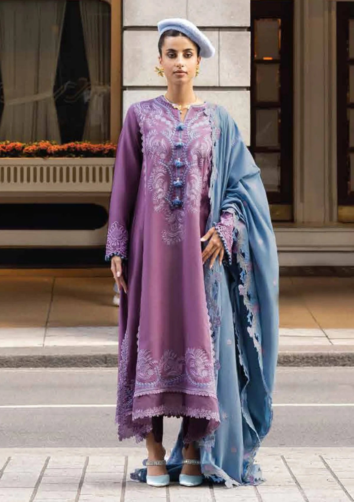 Mushq Broadway Showtime'23 MNW-10(Thames Twilight) - Mohsin Saeed Fabrics