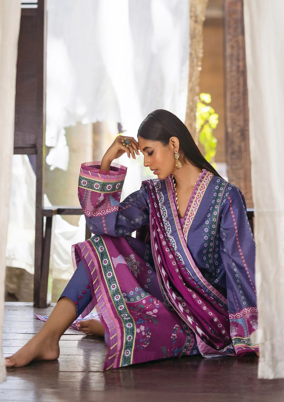 Mushq Nirvana Silk Edit'24 D-07 INDIGO