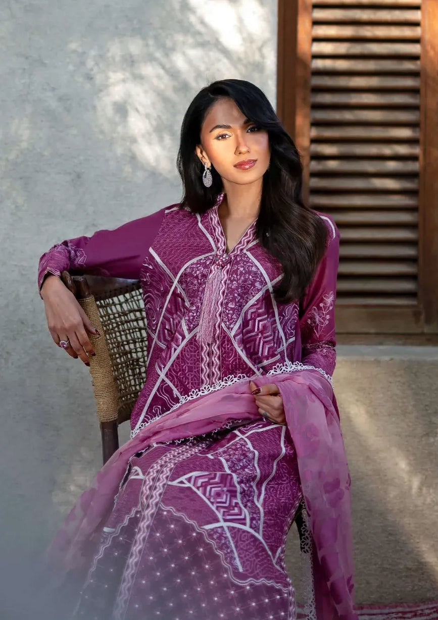 Mushq Astoria Festive Lawn’26 D-03 Rosea