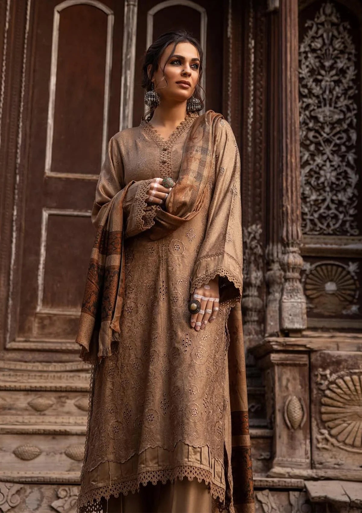 Muskan By Khoobsurat Emb Dhanak'23 M-70 - Mohsin Saeed Fabrics