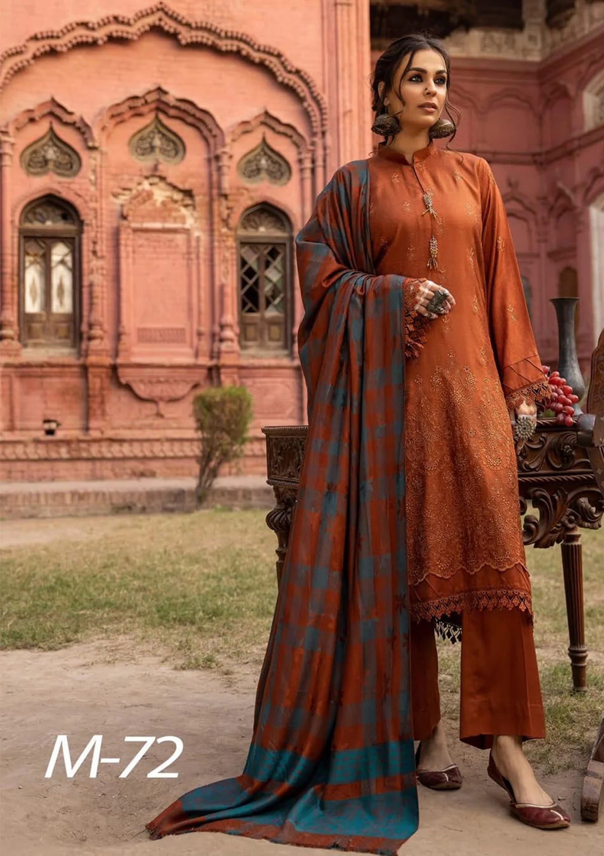 Muskan By Khoobsurat Emb Dhanak'23 M-72 - Mohsin Saeed Fabrics