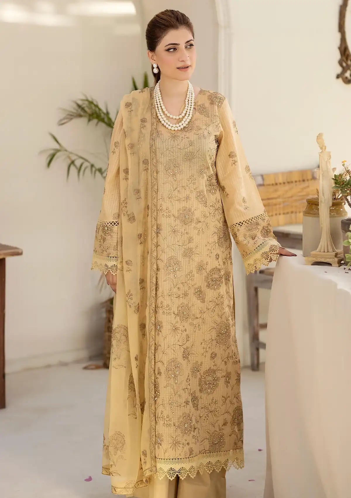 Noor-e-Fajar By Raeesa Apana Lawn'24 Vol-02 NF-1303 - Mohsin Saeed Fabrics