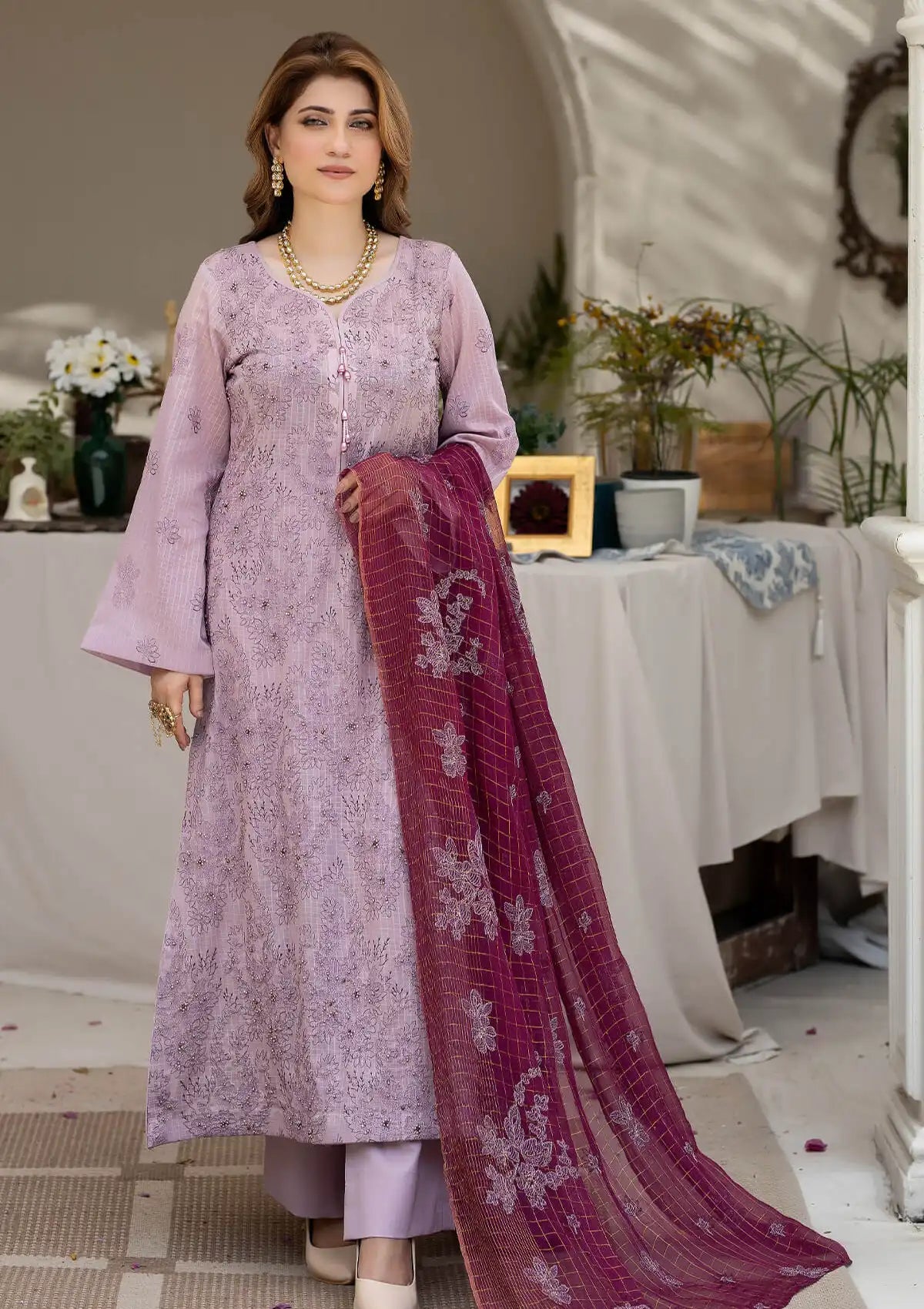 Noor-e-Fajar By Raeesa Apana Lawn'24 Vol-02 NF-1305 - Mohsin Saeed Fabrics
