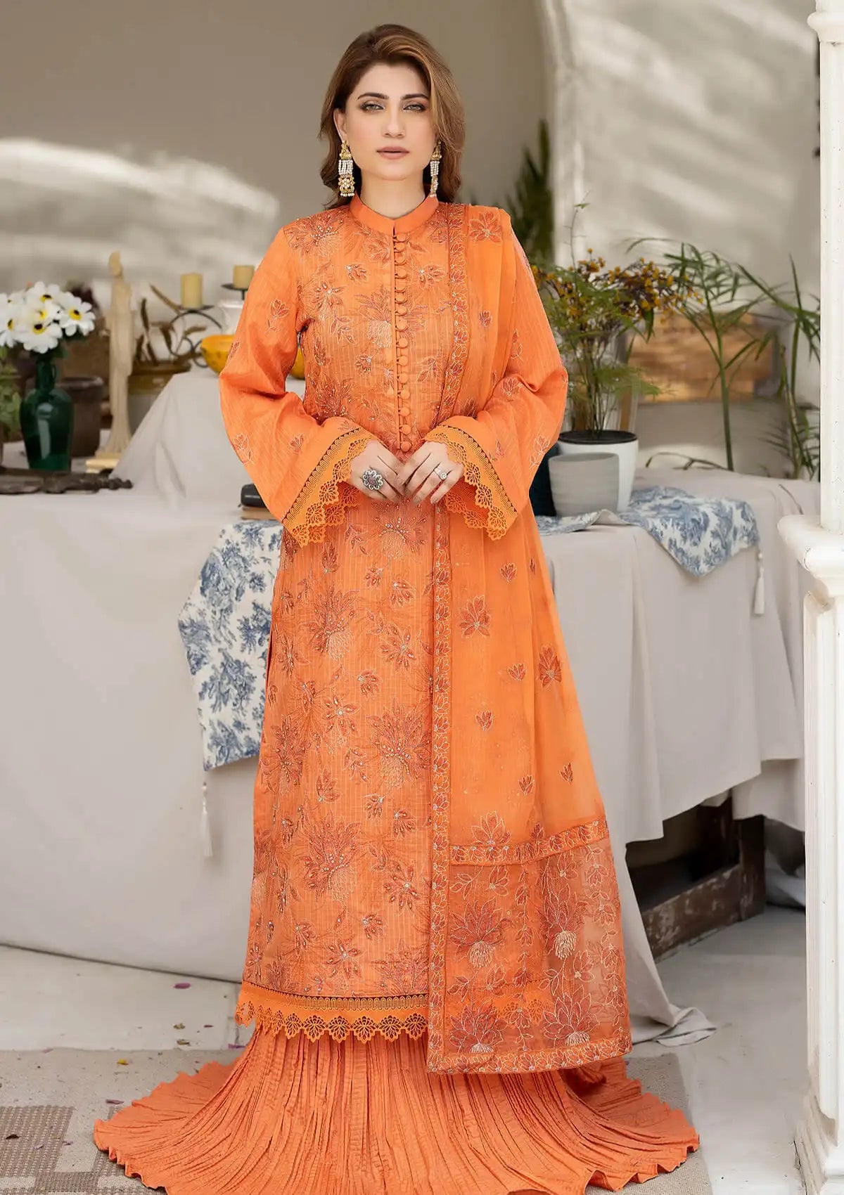 Noor-e-Fajar By Raeesa Apana Lawn'24 Vol-02 NF-1306 - Mohsin Saeed Fabrics