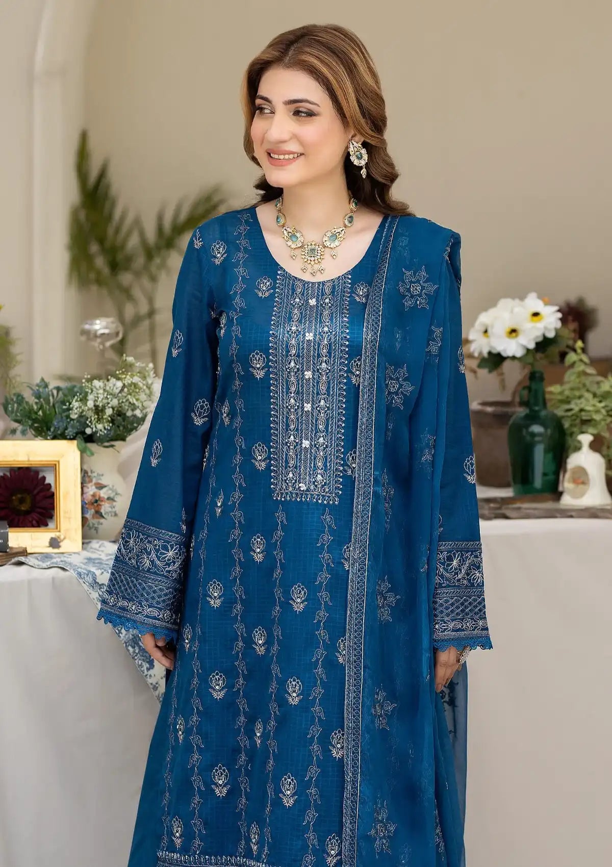 Noor-e-Fajar By Raeesa Apana Lawn'24 Vol-02 NF-1312 - Mohsin Saeed Fabrics