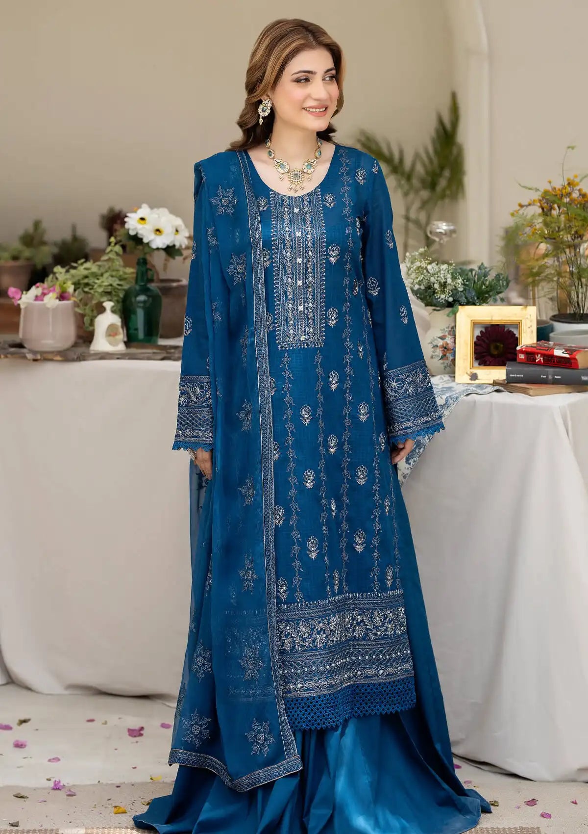 Noor-e-Fajar By Raeesa Apana Lawn'24 Vol-02 NF-1312 - Mohsin Saeed Fabrics