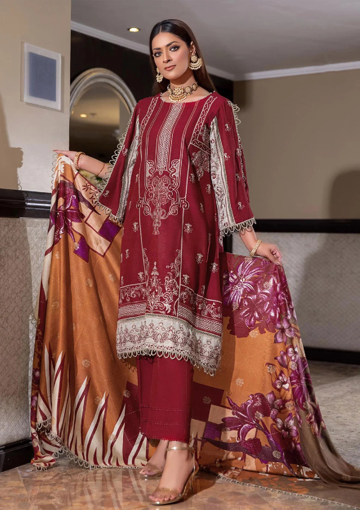 Naqsh By Wania'22 Vol-06 WP-531 - Mohsin Saeed Fabrics