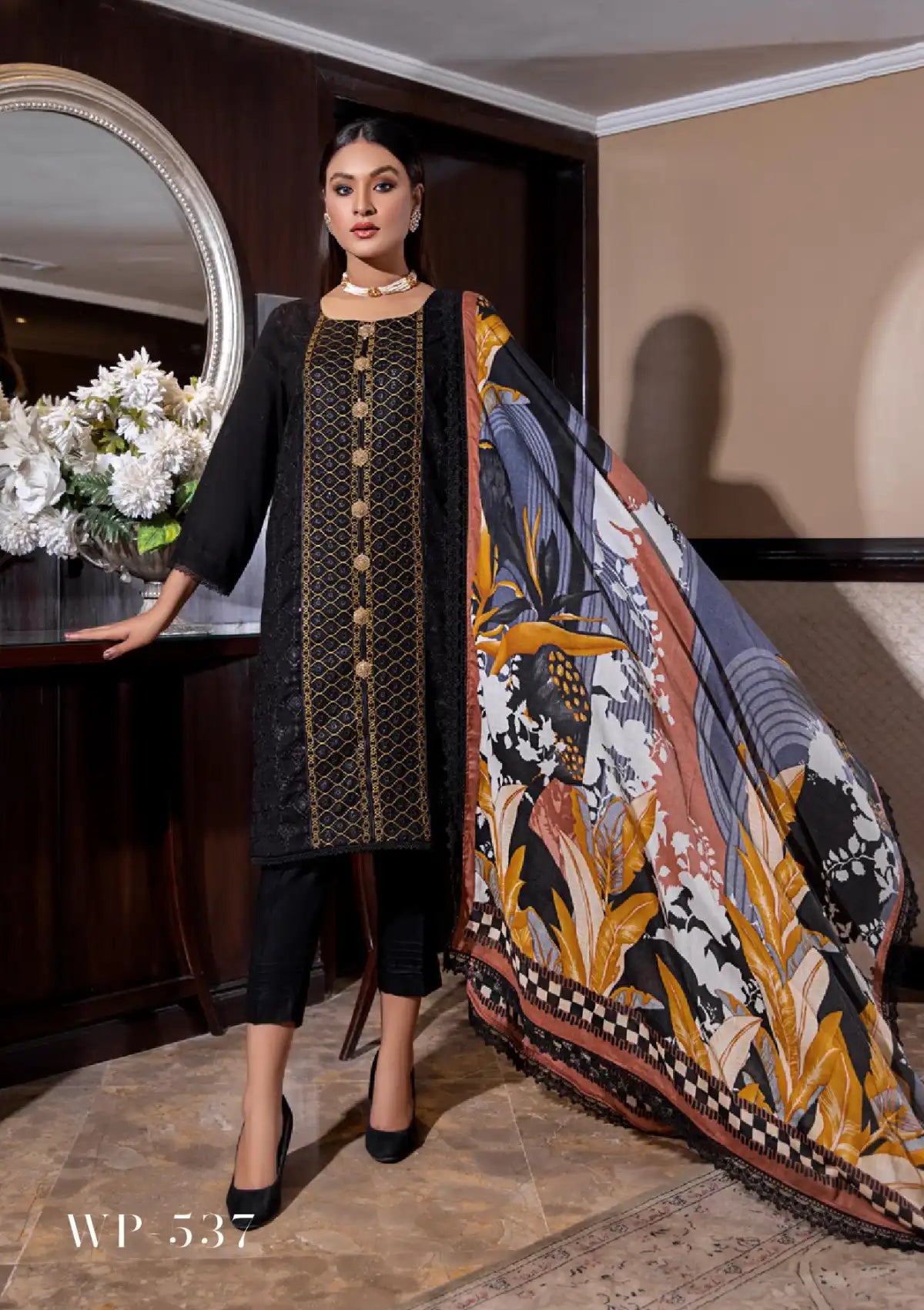 Naqsh By Wania'22 Vol-06 WP-537 - Mohsin Saeed Fabrics