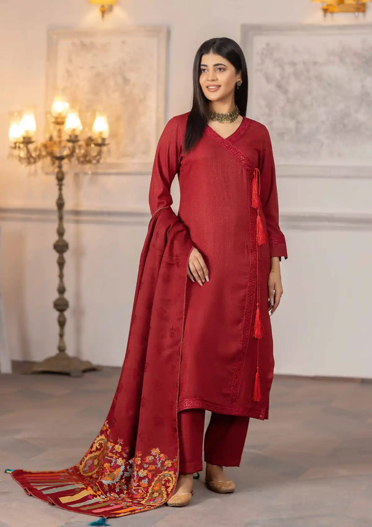 Naqsh By Riaz Arts Zari Peach'24 D-02